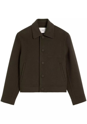 AMI Paris Ami de Coeur single-breasted jacket - Brown