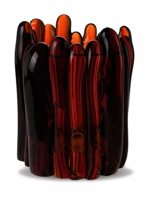 Alexa Lixfeld Antho glass sculptured vase (23cm) - Brown