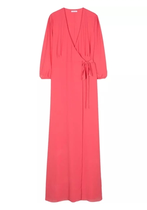 Patrizia Pepe pleat-detail wrap dress - Pink