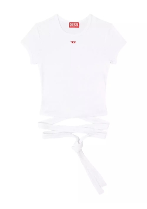 Diesel T-Bunny-Tail knot-detail T-shirt - White