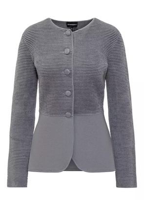 Emporio Armani striped cardigan - Grey