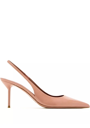 Paris Texas 75mm pointed-toe slingback pumps - Pink