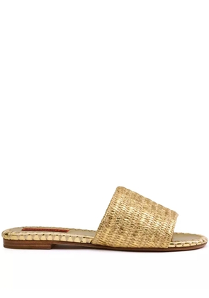 Simon Miller Raffia Salerno slides - Gold