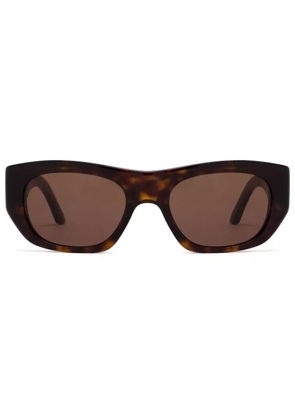 Alexander McQueen Eyewear logo-print sunglasses - Brown