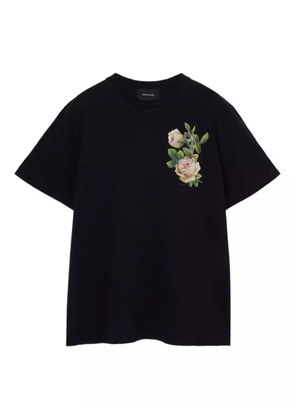 Simone Rocha rose-print T-shirt - Black