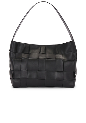 St. Agni Woven Mini Tote in Black.