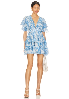 Tularosa Tate Mini Dress in Blue. Size S. Also in L, XL.