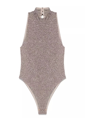 Forte Forte metallic-threading top - Silver