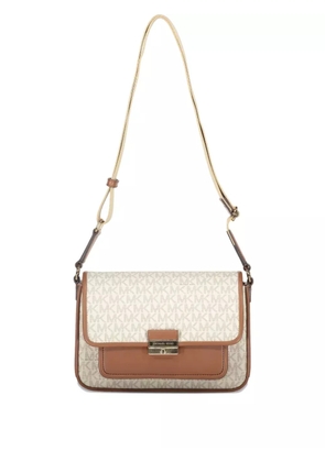 Michael Kors Bradshaw monogram flap shoulder bag - Neutrals