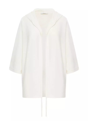 Max Mara hooded wool cardigan - White