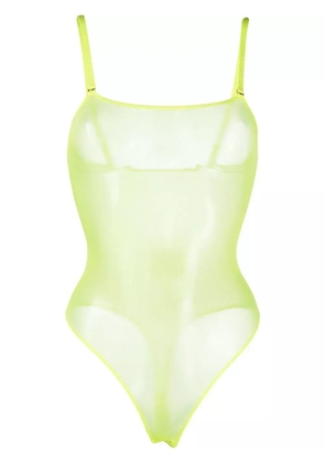 Maison Close Corps à Corps Neon thong bodysuit - Yellow