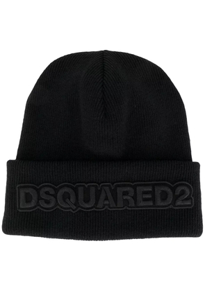 DSQUARED2 embroidered logo beanie - Black