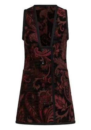ETRO patterned-jacquard waistcoat - Black