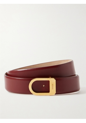 KHAITE - Saddle Leather Belt - Burgundy - 70,75,80,85,90