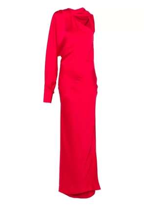 Genny satin maxi dress - Red