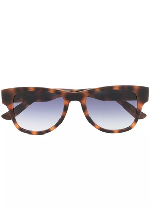 Karl Lagerfeld logo-plaque square-frame sunglasses - Brown