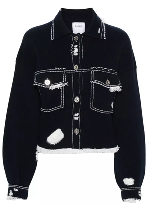 Barrie fringed denim jacket - Blue