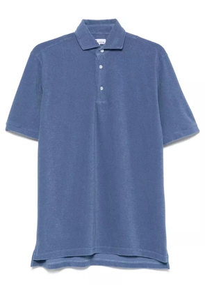 Doppiaa terry-cloth polo shirt - Blue