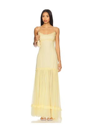 Tularosa Ada Maxi Dress in Lemon. Size XS. Also in L, M, S, XL, XXS.