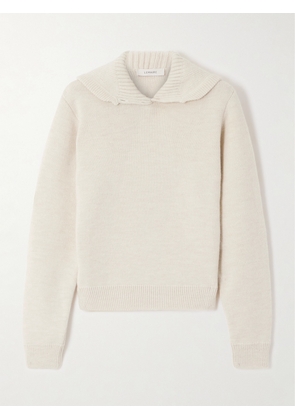 LEMAIRE - Knitted Hoodie - Off-white - xx small,x small,small,medium,large,x large