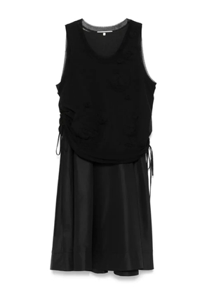 3.1 Phillip Lim floral-appliqué midi dress - Black