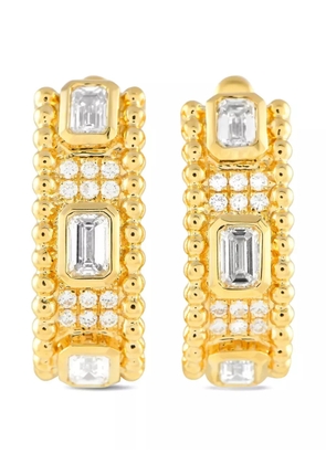 LB Exclusive 18K yellow gold diamond earrings
