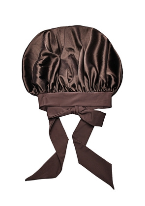 Sleepy Tie The LuxeBonnet in Chocolate.