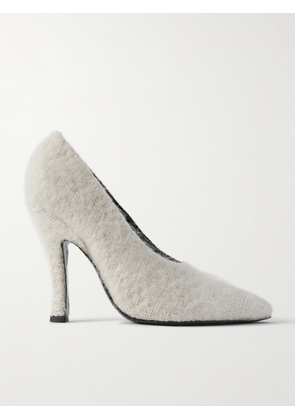 Magda Butrym - Brushed-knit Pumps - Cream - IT35,IT36,IT37,IT38,IT39,IT40,IT41