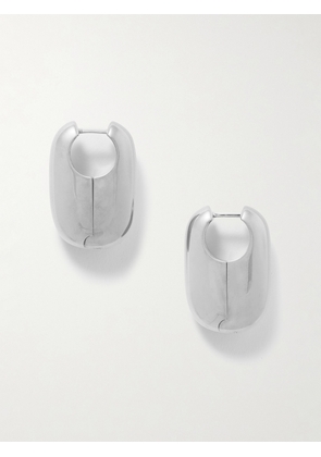 Laura Lombardi - Vola Rhodium-plated Hoop Earrings - Silver - One size