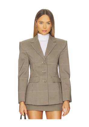 SEROYA Jennifer Blazer in Tan. Size XXS. Also in L, M, S, XS.