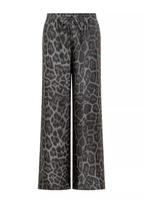 Stella McCartney leopard-print drawstring trousers - Black