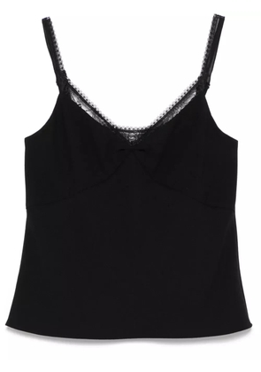 Vince lace-trim top - Black
