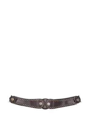 Pirovano Vintage Pre-Owned stud-embellished belt - Brown