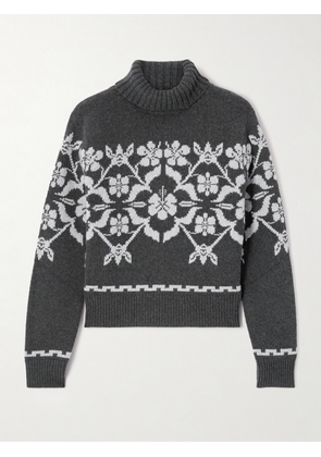 HIGH SPORT - Fair Isle Wool And Cashmere-blend Turtleneck Sweater - Gray - x small,small,medium,large,x large
