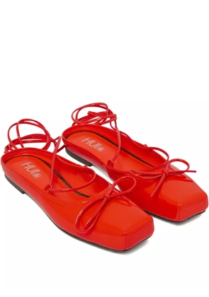 HUI MILANO square-toe pumps - Red
