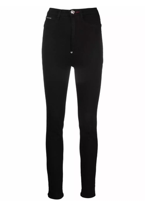 Philipp Plein Super high-waist skinny jeans - Black