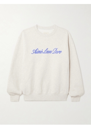 Aimé Leon Dore - Logo-print Cotton-jersey Sweatshirt - Off-white - x small,small,medium