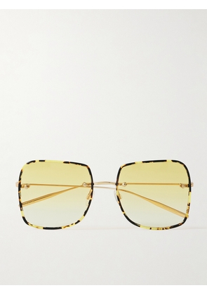 Barton Perreira - Sharona Round-frame Gold-tone And Tortoiseshell Acetate Sunglasses - One size