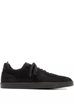 Officine Creative Karma suede lace-up sneakers - Black