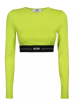 MSGM cropped T-shirt - Green