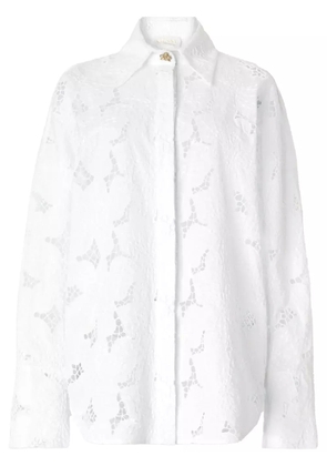 Genny broderie anglaise shirt - White