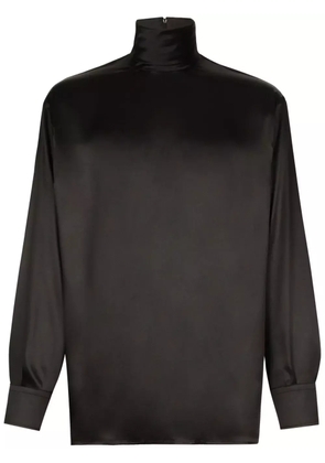 Dolce & Gabbana high-neck shirt - Black