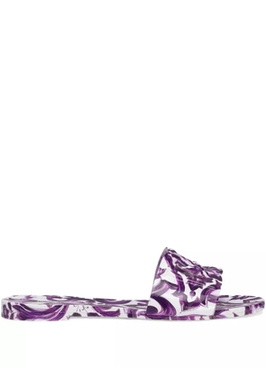 Dolce & Gabbana Maiolica-print slides - White
