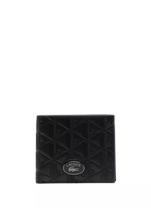 Lacoste logo-plaque leather wallet - Black