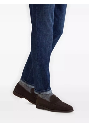 Brunello Cucinelli suede Penny loafers - Brown