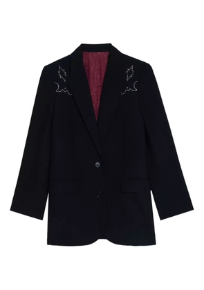 Zadig&Voltaire embroidered-detail blazer - Black