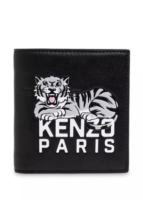 Kenzo Tiger-motif wallet - Black