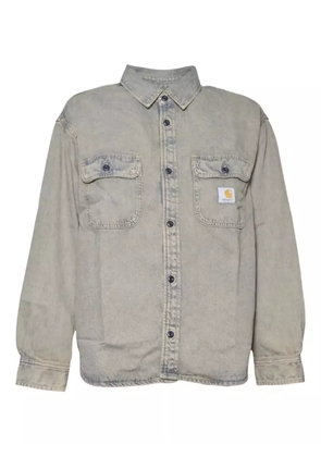 Carhartt WIP logo-patch denim shirt - Blue