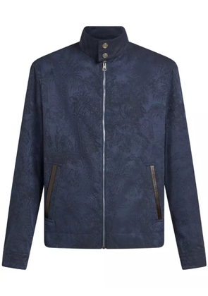 ETRO jacquard bomber jacket - Blue