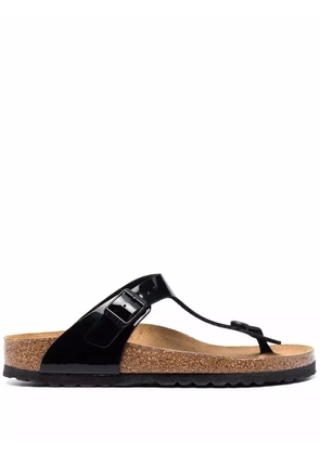 Birkenstock Gizeh patent-leather sandals - Black